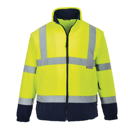 Portwest Polar Fleece Jacket Collar Zip Opening Reflective Work Safety F301-KarWorkwear