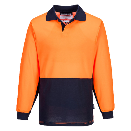 Portwest Long Sleeve Food Industry Cotton Comfort Polo Work Safety MF213-KarWorkwear