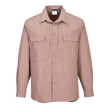 Portwest Utility Stretch Long Sleeve Shirt Breathability Casual Polo MS106-KarWorkwear
