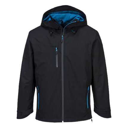 Portwest Mens X3 Shell Jacket Waterproof Hooded Full Zip Breathable Jacket S600-KarWorkwear