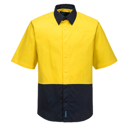 Portwest Food Industry Lightweight Cotton Shirt Reflective 2 Tone Safety MF152-KarWorkwear
