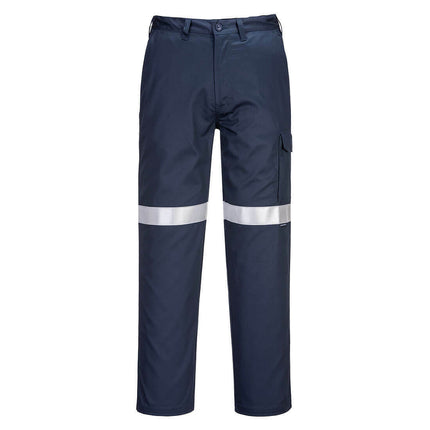 Portwest Mens Flame Resistant Cargo Pant Reflective Cotton Work Safety MW701-KarWorkwear
