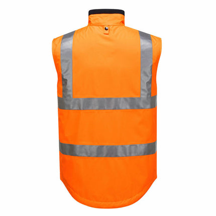Portwest Mens Hi-Vis Polar Fleece Reversible Vest Reflective Work Safety MV214-KarWorkwear