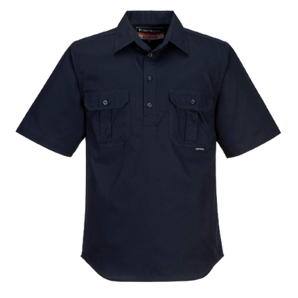 Portwest Adelaide Shirt, Short Sleeve, Light Weight Cotton Polo Shirt MC905-KarWorkwear