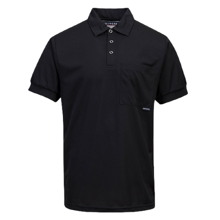 Portwest Short Sleeve Solid Colour Micro Mesh Polo Breathable Casual Shirt MP101-KarWorkwear