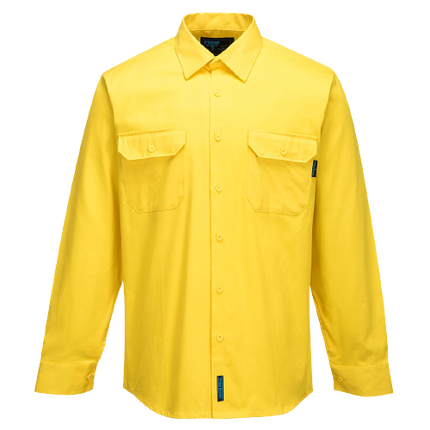 Portwest Hi-Vis Regular Weight Long Sleeve Shirt Breathable Polo Shirt MS988-KarWorkwear