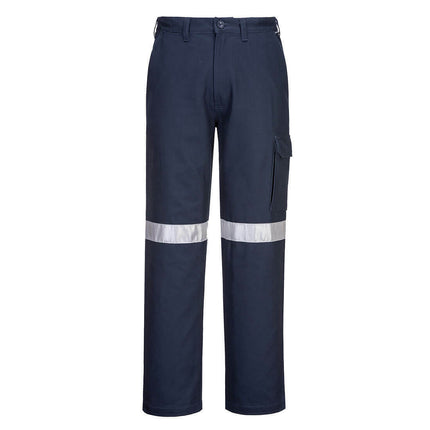 Portwest Mens Prime Mover Cargo Pants Taped Cotton Pre Shrunk Work Safety MP701-KarWorkwear