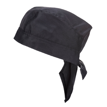 Portwest Chefs Bandana Black Restaurant Uniform Comfortable S903-KarWorkwear
