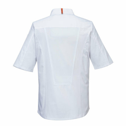 Portwest Mens MeshAir Pro Chefs Jacket S/S Slim Fit Apron Durable Comfy C738-KarWorkwear