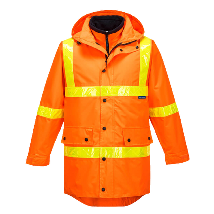 Portwest Squizzy Day/Night 4-in-1 Jacket with Micro Prism Tape Safety Work MJ885-KarWorkwear