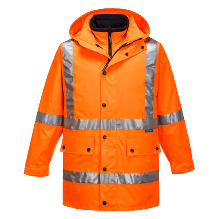 Portwest Max 4-in-1 Rain Jacket with Cross Back Reflective Work Safety MJ331-KarWorkwear
