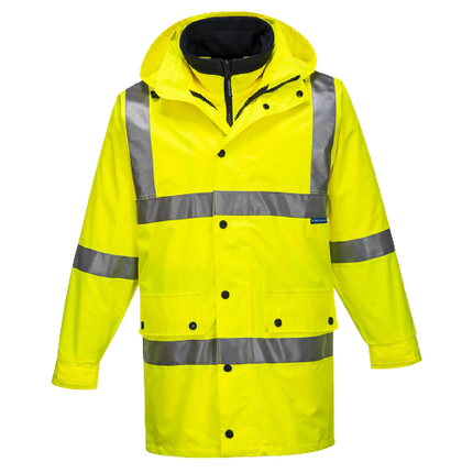 Portwest Argyle Full Day/Night 4-in-1 Jacket 2 Tone Reflective Work Safety MJ883-KarWorkwear