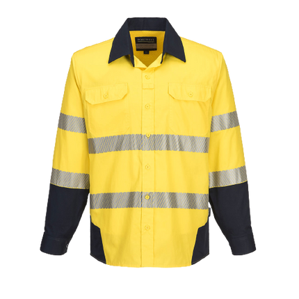 Portwest PW3 Shirt 2 Tone Lightweight Reflective Tape Work Safety PW372-KarWorkwear