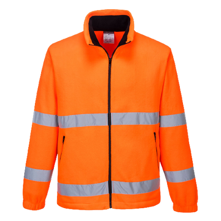 Portwest Hi-Vis Essential Polar Fleece 2 Tone Zip Reflective Work Safety F250-KarWorkwear