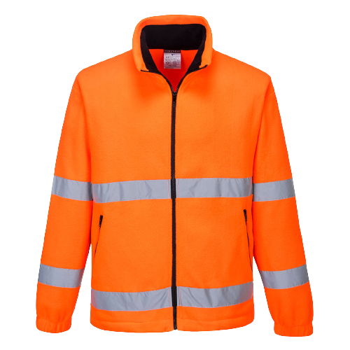 Portwest Hi-Vis Essential Polar Fleece 2 Tone Zip Reflective Work Safety F250-KarWorkwear