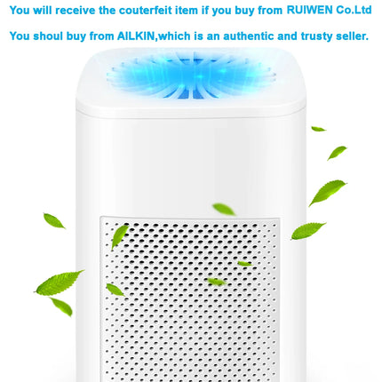 Air Purifiers for Allergies and Asthma,Ailkin  Air Cleaner for Home,Bedroom,Dust,Pets,Indoor,Office,Small Room,Mini Portable Desktop Air Purifier for Smoke Odor