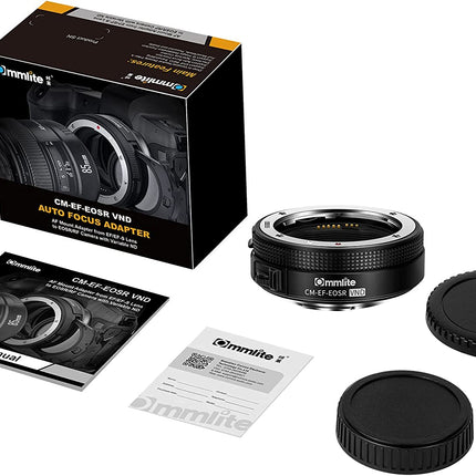 CM-EF-EOSR VND AF Lens Adapter with Drop-In Variable ND Filter,Compatible with Canon EF/EF S Mount Lenses to Canon EOS R/EOS R5/EOS R6/EOS RP RF Series Cameras