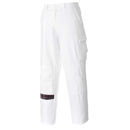 Painters Trousers Work Pants Protection Protect Overall Decorator Paint, Medium White