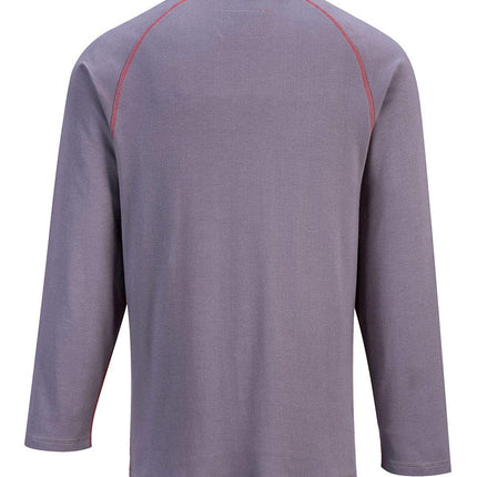 FR01 Bizflame Flame Resistant Crew Neck Sweatshirt Gray, X-Large
