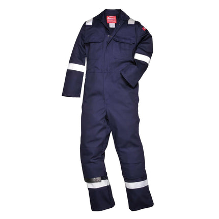 UBIZ5 Bizweld Flame Resistant Coveralls for Welding, Protective Safety FR Workwear Coveralls Navy Tall, Large