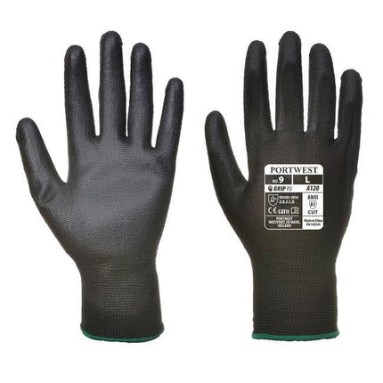 VA120 Vending PU Palm Glove Black, X-Small-KarWorkwear