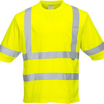 S393 Dayton Class 3 T-Shirt-Yellow-4Xl-KarWorkwear