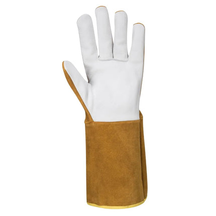 A521 TIG Ultra Welding Gauntlet Gloves Brown, Large-KarWorkwear