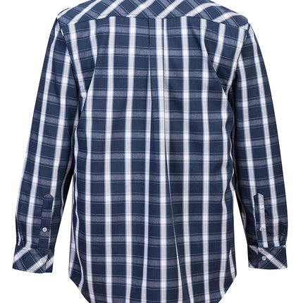 UFR97 Bizflame 88/12 FR Plaid Protective Safety Shirt Navy, Xx-Large