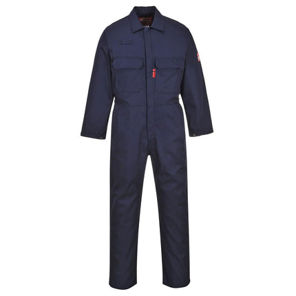 UBIZ1 Bizweld Flame Resistant Coveralls for Welding, Protective Safety FR Workwear Coveralls Black, Large