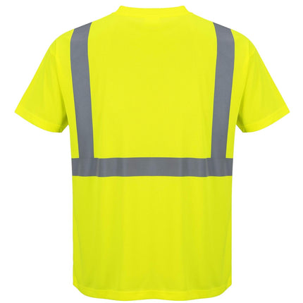S190 High Visibility Comfort Pocket T-Shirt Yellow Tall, Large