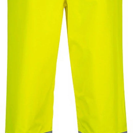 S486 Hi-Vis Lightweight Waterproof Two Tone Traffic Pants Yellow/Black, Small-KarWorkwear