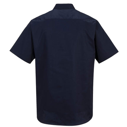 Industrial Work Shirts/S Visibility Reflective Hi Vis Safety Industrial Top, Navy, 4XL