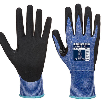 AP52 Dexti Cut Ultra Glove Blue/Black, Large-KarWorkwear