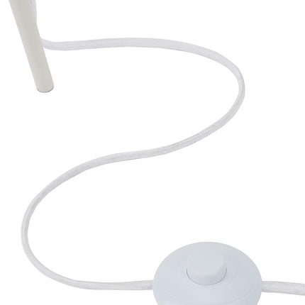 Home 57" Tripod Floor Lamp, Modern, Industrial, Transitional for Bedroom, Living Room, Office, White