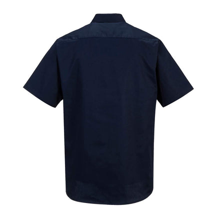 Industrial Work Shirts/S Visibility Reflective Hi Vis Safety Industrial Top, Navy, 4XL
