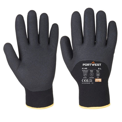 A146 Cold Protection Nitrile Work Gloves - Arctic Winter Gloves Yellow, Xx-Large-KarWorkwear
