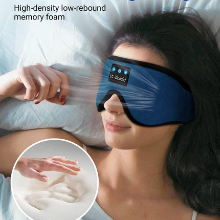 Sleeping Headphones Eye Mask, Sleep Mask with Bluetooth Headphones 3D Eye Mask Wireless Music Cotton Sleep Cover for Side Sleepers Nap Insomnia Air Travel Meditation Gifts for Unisex