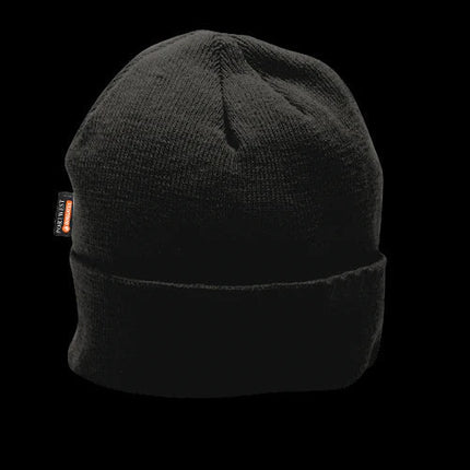 Portwest Knit Beanie Insulatex Lined Comfortable Acrylic Black Warm Cap B013-KarWorkwear