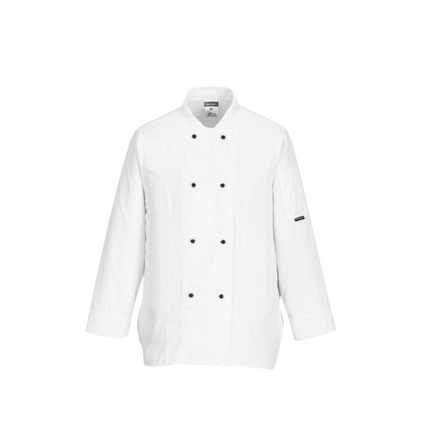 Portwest Rachel Ladies Chefs Jacket L/S White Mesh Air Long Sleeve Pocket C837-KarWorkwear