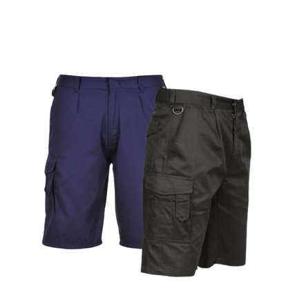 Portwest Combat Shorts Polycotton Comfortable 6 Pocket Shorts S790-KarWorkwear