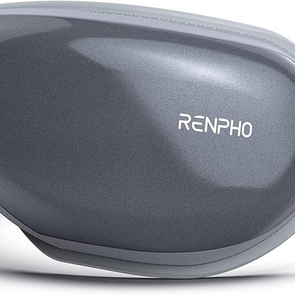 Eye Massager with Heat & Vibration – 5 Massage Modes, Bluetooth Music, Adjustable Headband, USB Rechargeable - Gray