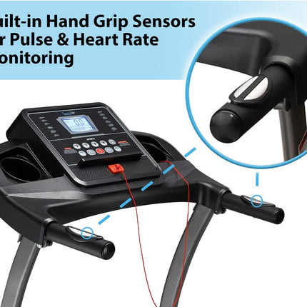 Folding Treadmill Exercise Running Machine - Electric Motorized Running Exercise Equipment