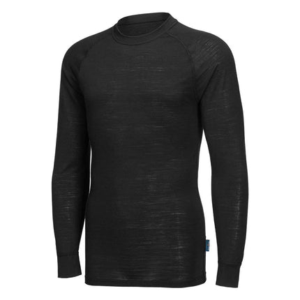 Adult Merino Wool Crew Neck Long-Sleeved Thermal Top-KarWorkwear