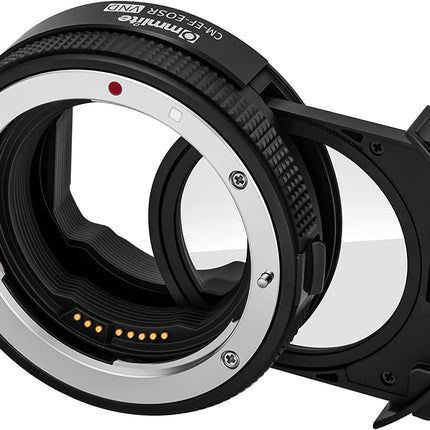 CM-EF-EOSR VND AF Lens Adapter with Drop-In Variable ND Filter,Compatible with Canon EF/EF S Mount Lenses to Canon EOS R/EOS R5/EOS R6/EOS RP RF Series Cameras