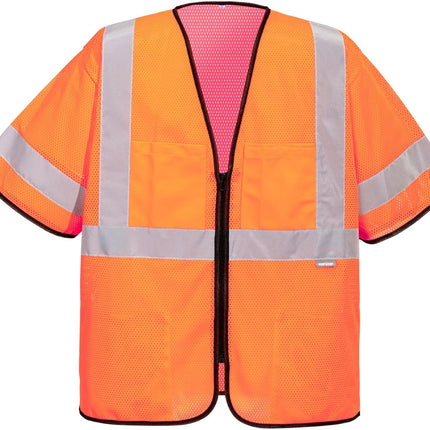US397 Hi Vis Tampa Mesh Class 3 Vest Safety Waistcoat Lightweight Breathable Reflective Workwear High Visibility