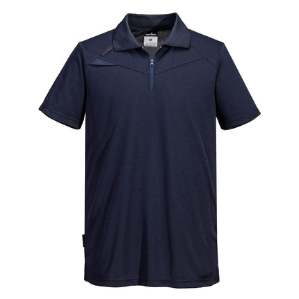 DX410 Men'S DX4 Polo Shirt - Short Sleeve Slim Fit Design All Black, Small