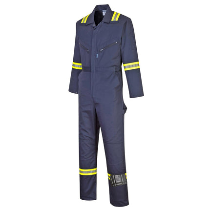 F128 Iona Xtra Reflective Coverall Navy, 6X-Large