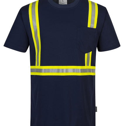 F131 Iona Xtra Enhanced Visibility T-Shirt Navy, Xx-Large