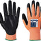 Amber Cut Glove - Nitrile Safety Work Wear Protective Gloves Coated ANSI 105, Large
