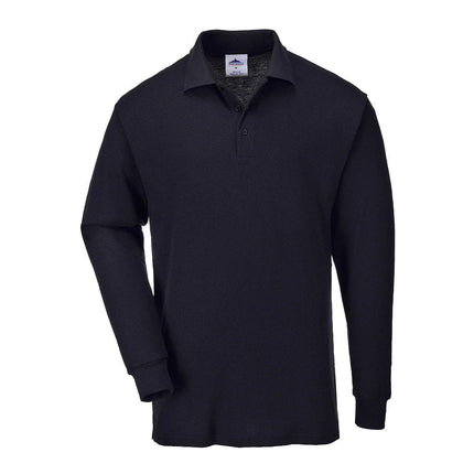 Mens Genoa Long-Sleeved Polo Shirt-KarWorkwear